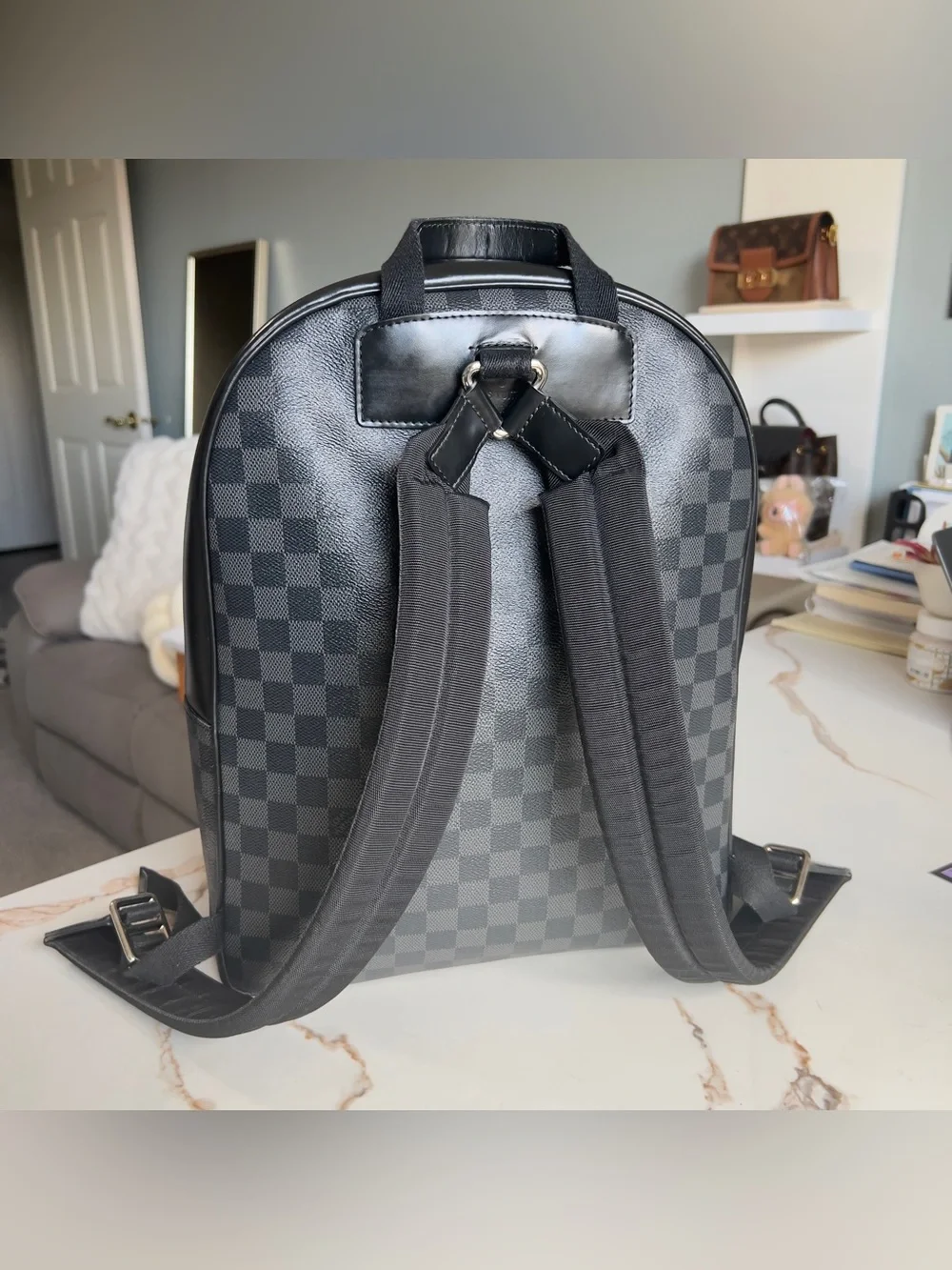 Authentic Louis Vuitton Josh Backpack Damier Graphite